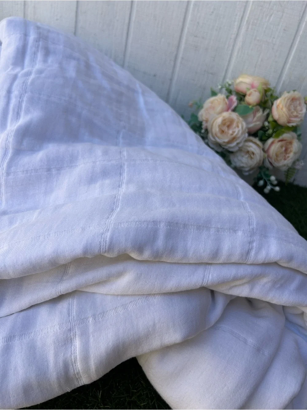 PARACHUTE 100% Organic Cotton Duvet Cover white /new FULL/QUEEN